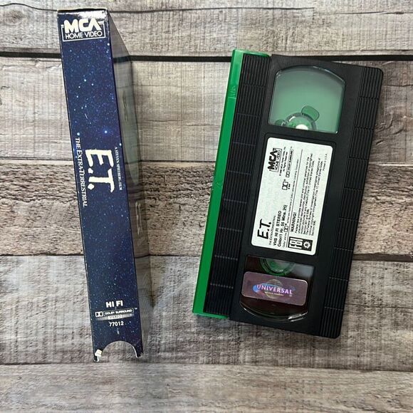 Vintage 1982 E.T. Green VHS Video Cassette Tape - Picture 4 of 5